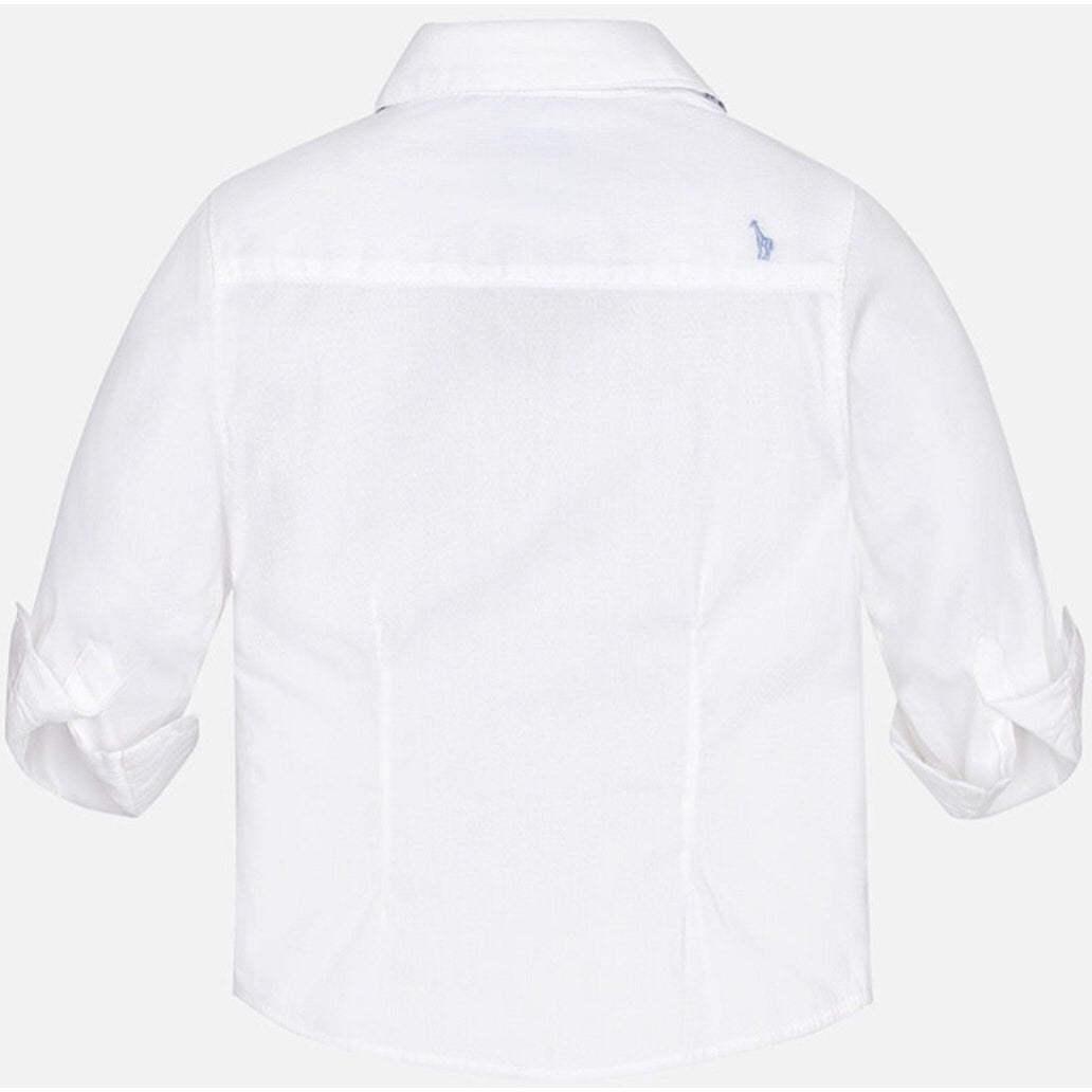 Mayoral Boys White Button Up with Bow Tie